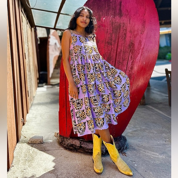 Nooworks Dresses & Skirts - Nooworks Linen Naomi Cheetah Head XL